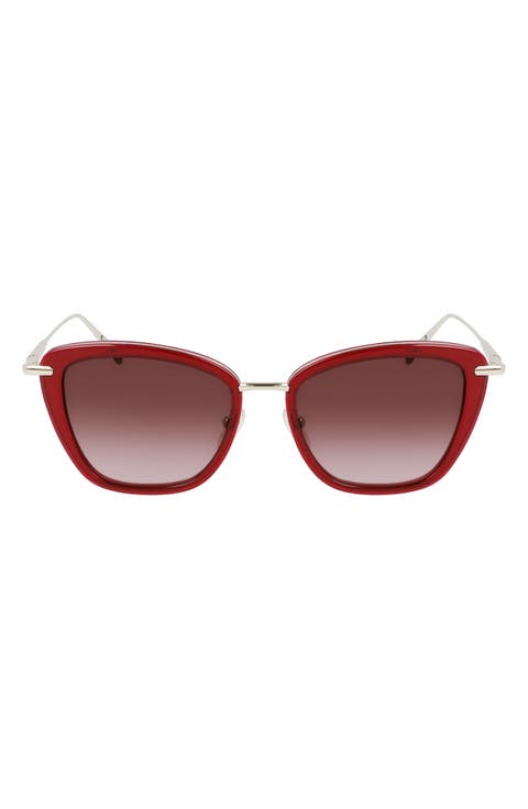 Roseau 52mm Gradient Square Sunglasses