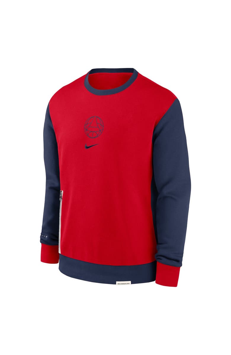 Nike Men's Nike Red Paris Saint-Germain 2023/24 Standard Issue Travel Performance Pullover Sweatshirt, Alternate, color, Red