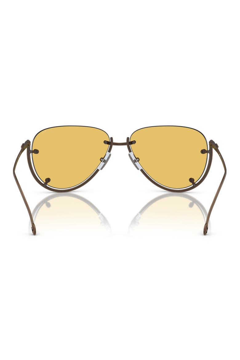 59mm Pilot Sunglasses, Alternate, color, SHINY ANTIQUE COPPER / GREEN
