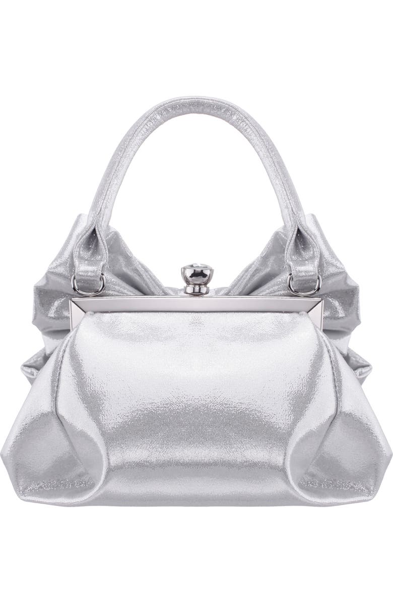 Nina Sienna Top Handle Bag, Alternate, color, Silver