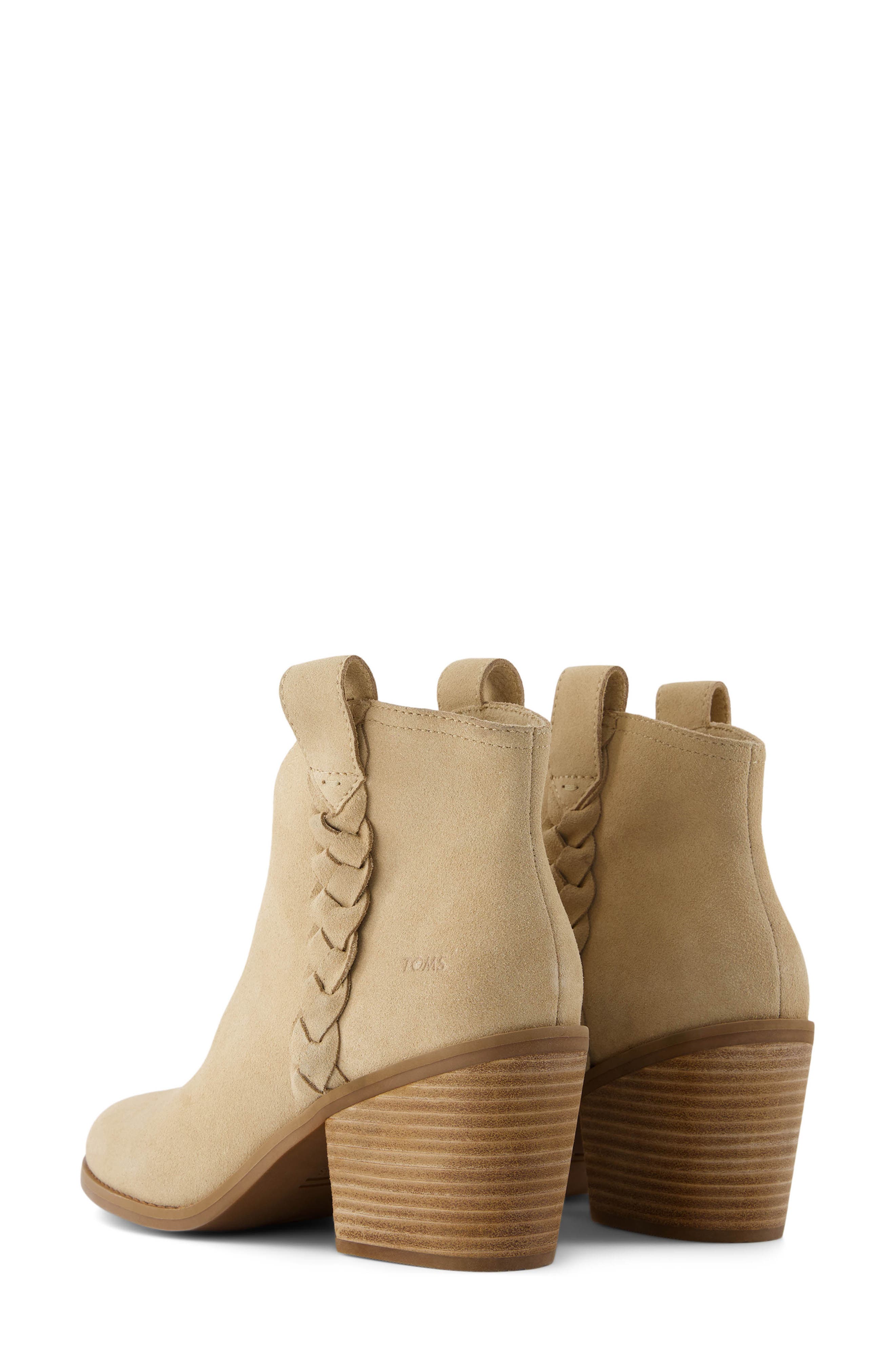 TOMS Constance Braid Bootie, Alternate, color, Natural