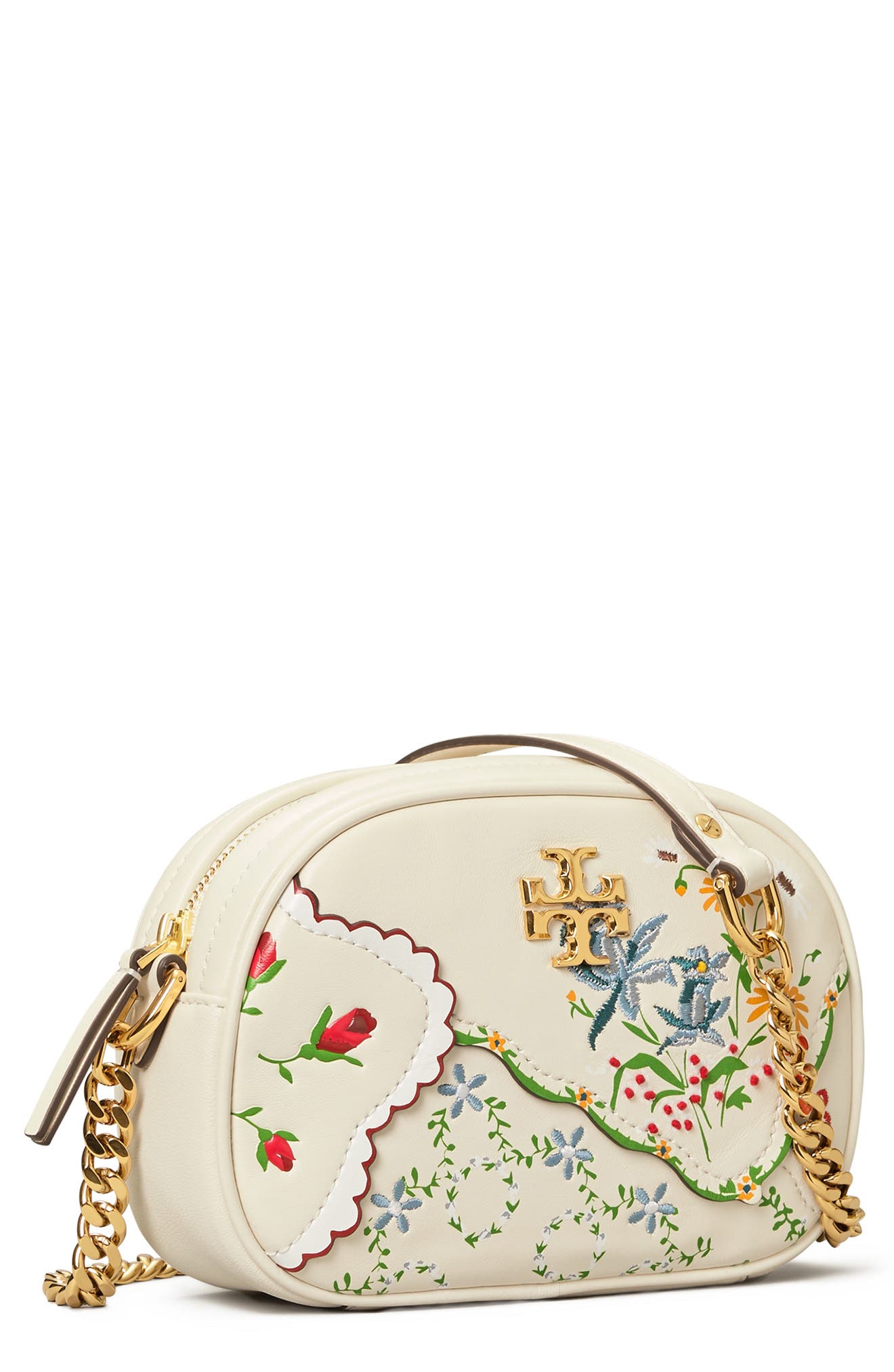 Tory Burch Kira Mixed Floral Camera Crossbody Bag, Alternate, color, 