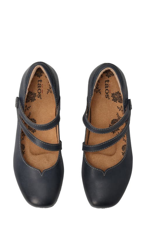 Taos Banter Mary Jane Flat In Blue