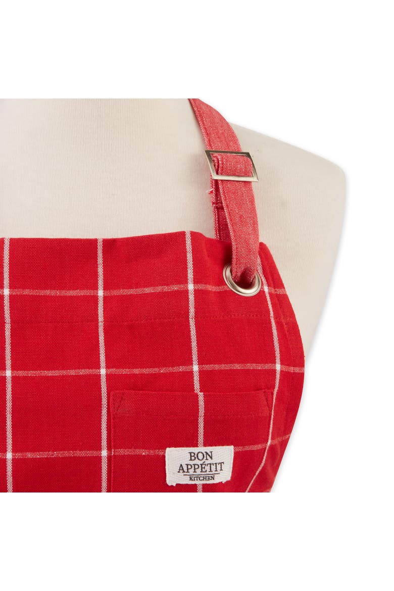 Windowpane Pantry Apron, Alternate, color, Red Cider