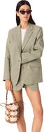 maje Linen blend suit jacket