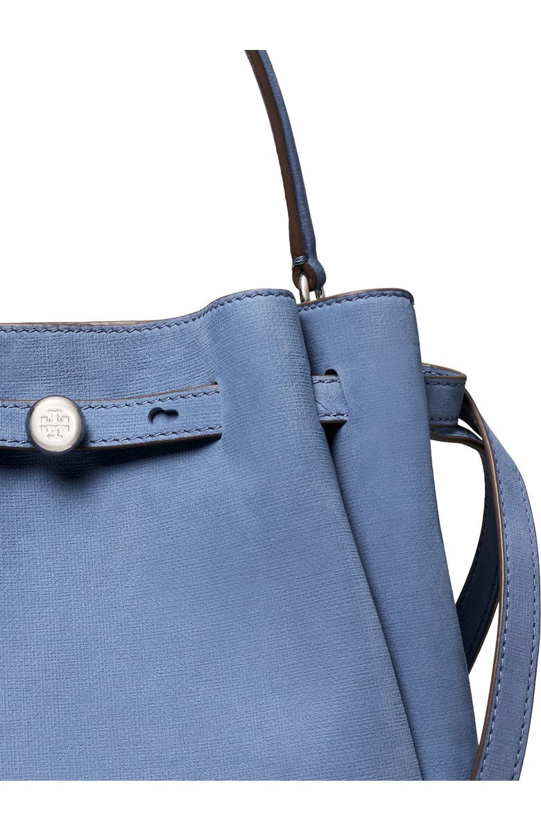 Tory Burch Romy Nubuck Leather Bucket Bag, Alternate, color, Soft Blue