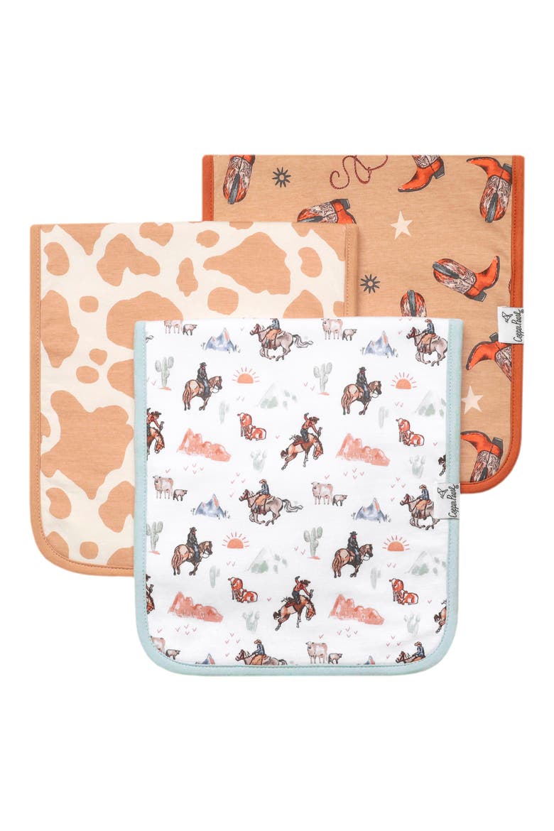 Boone Assorted 3-Pack Burp Cloths, Main, color, BOONE