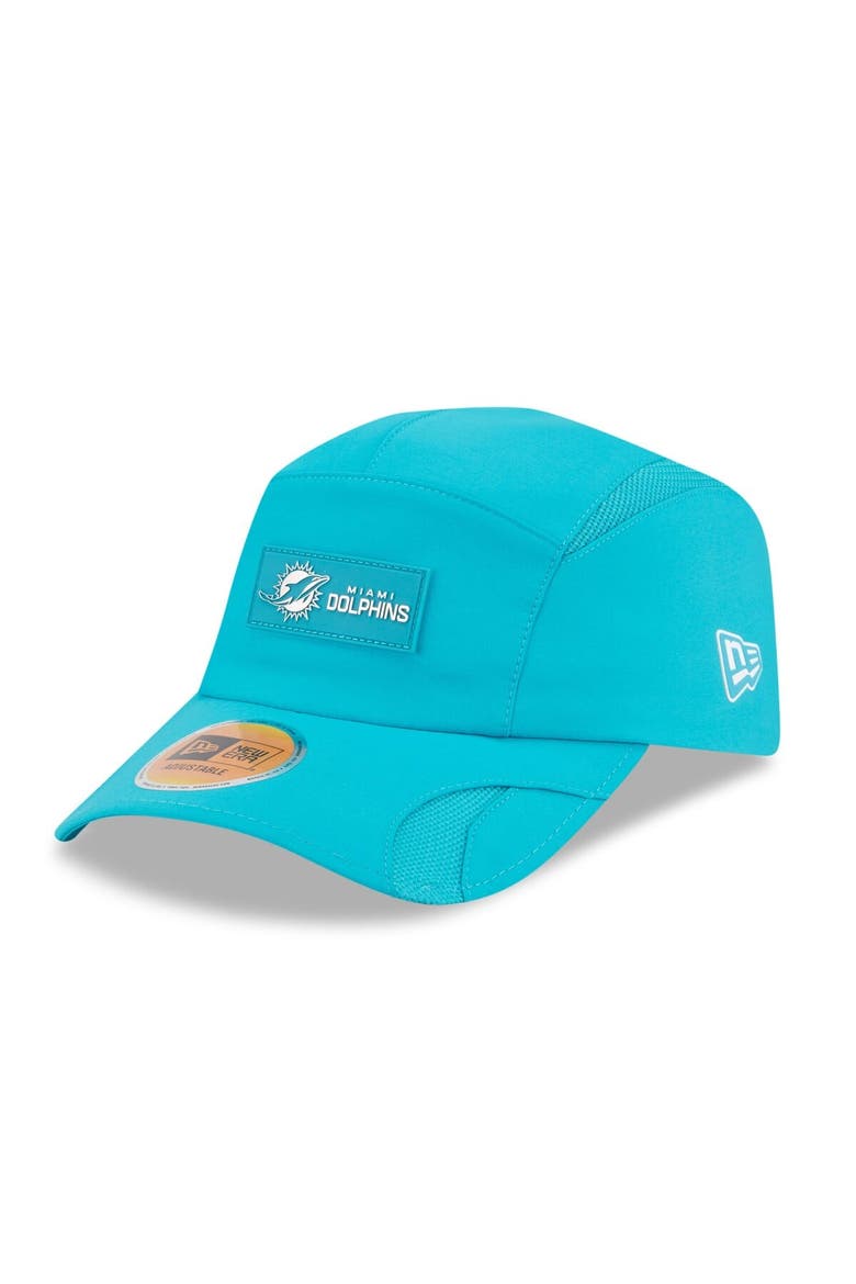 Men's New Era Aqua Miami Dolphins 2025 Sideline  Runner Adjustable Hat, Main, color, Aqua