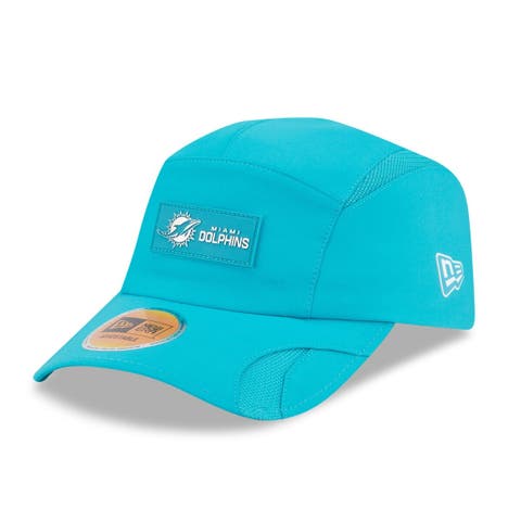 Men's New Era Aqua Miami Dolphins 2025 Sideline  Runner Adjustable Hat