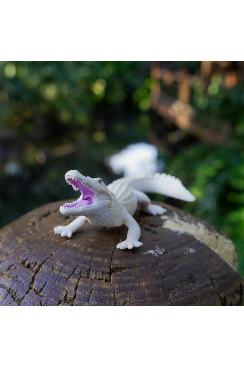 White Alligator Kids Toy Figure, Alternate, color, None