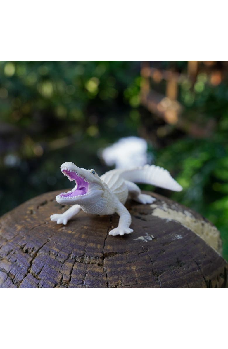 Safari Ltd. White Alligator Kids Toy Figure, Alternate, color, NO COLOR