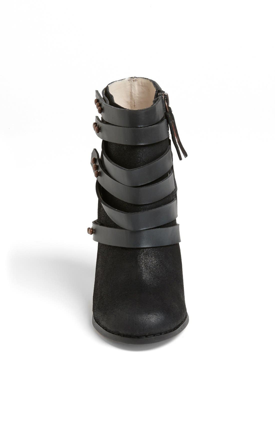 'Seren' Bootie, Alternate, color, BLACK SUEDE