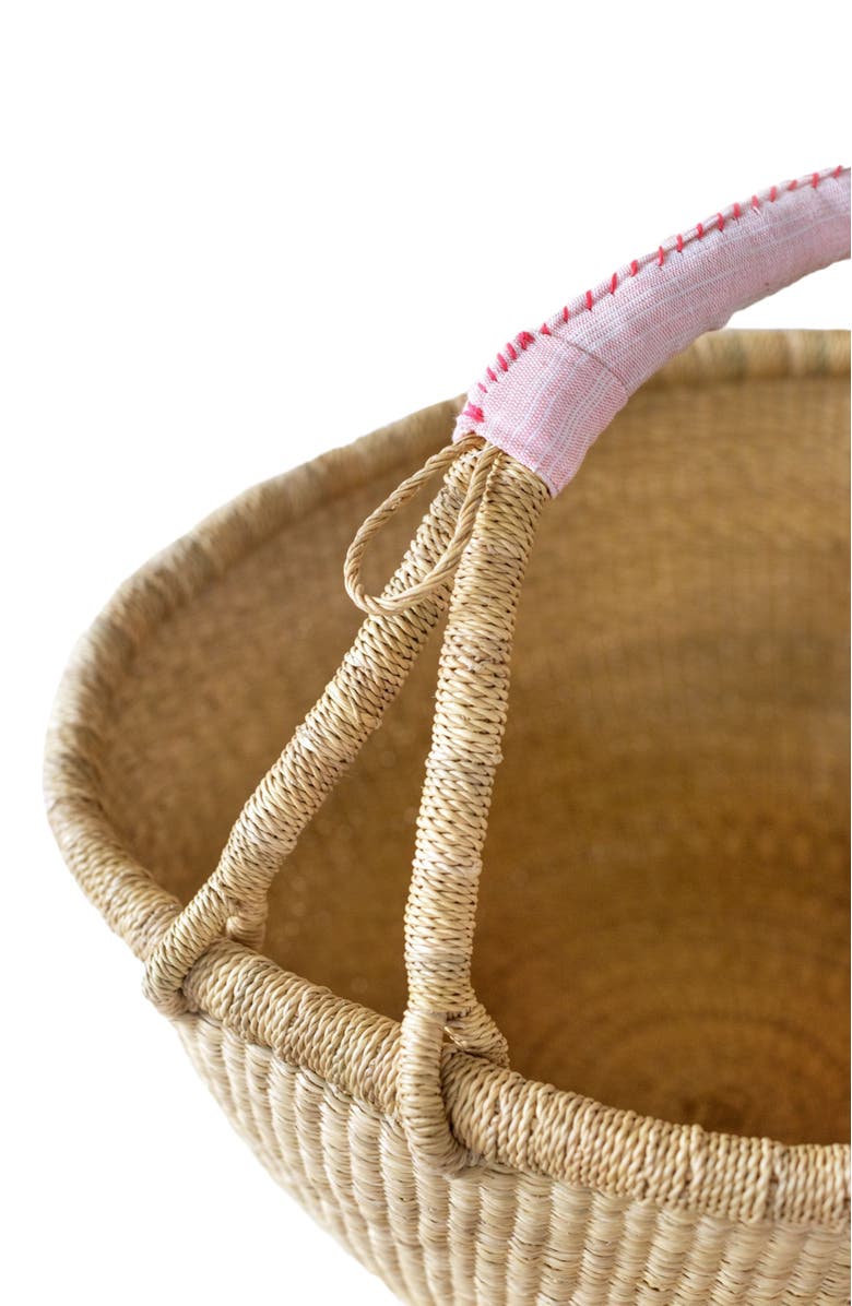 indego africa Bolga Basket Blush, Alternate, color, Natural