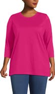 Lands' End 3/4 Sleeve Cotton Supima Tunic