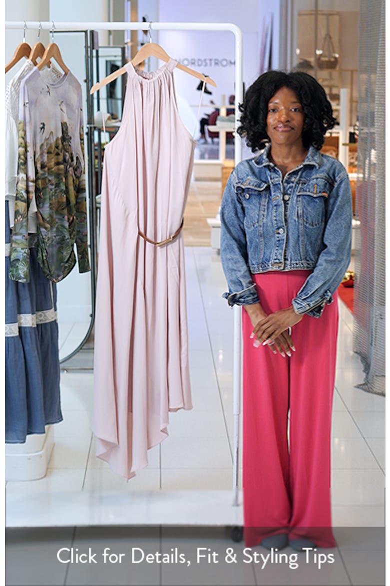 Evie Halter Neck Midi Dress video