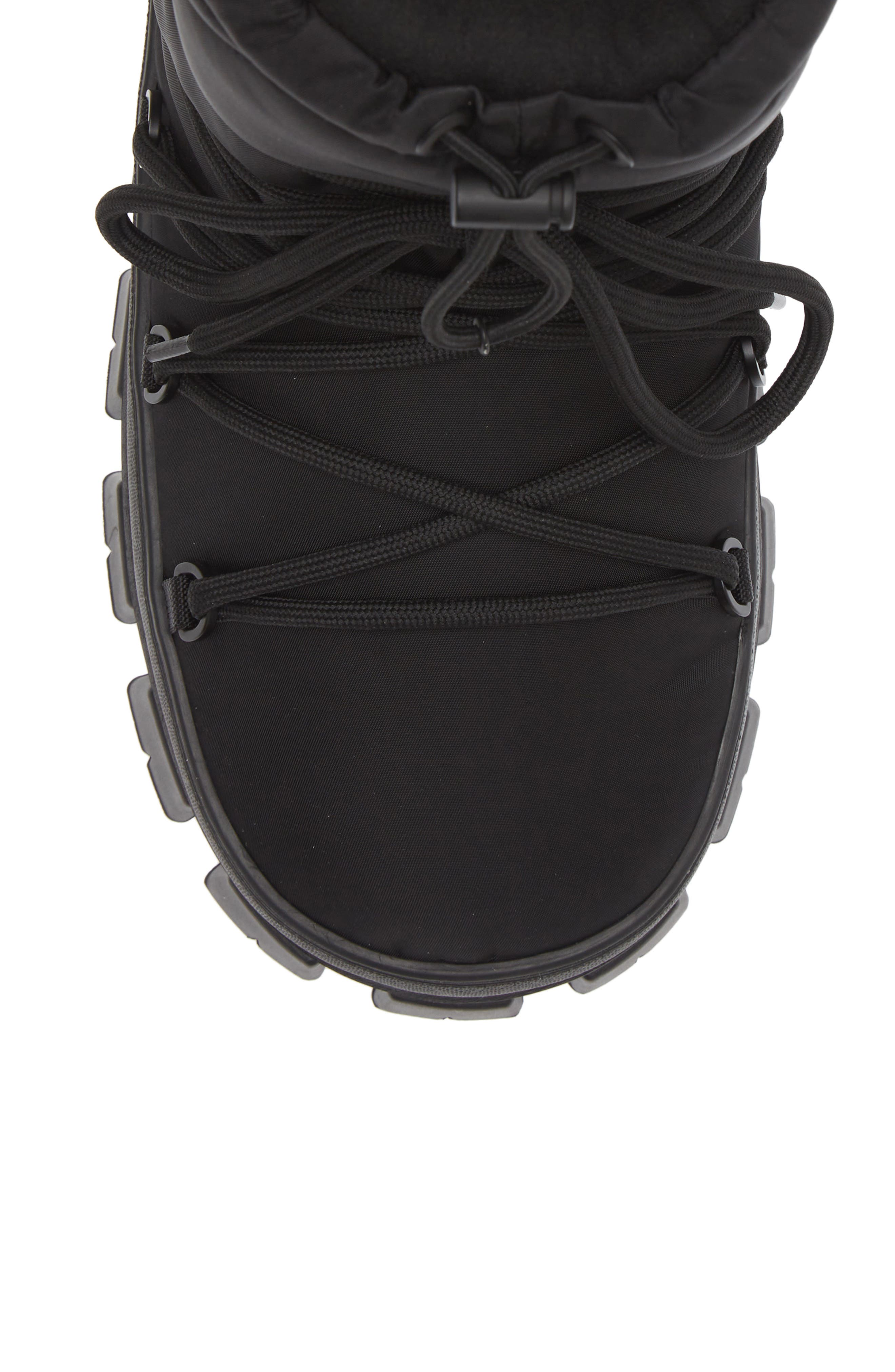 Prada Recycled Nylon Snow Boot, Alternate, color, 
