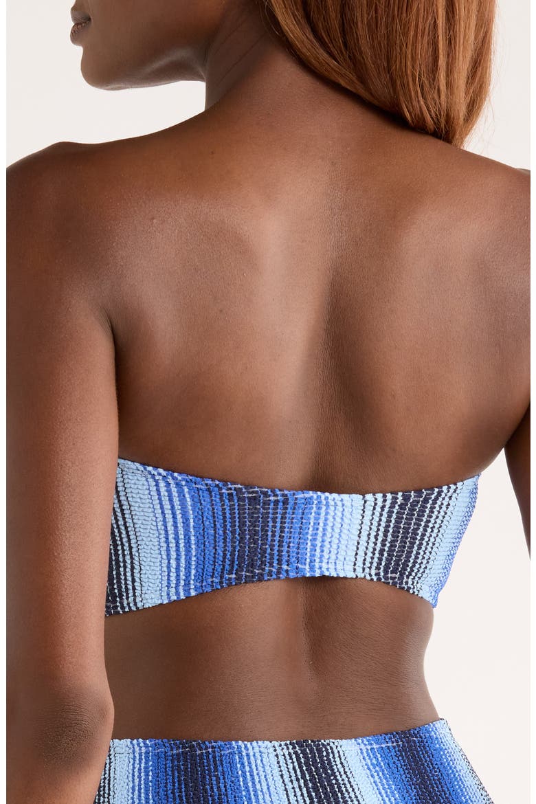 Ennat Bandeau Bikini Top, Alternate, color, FEVEN BLUE