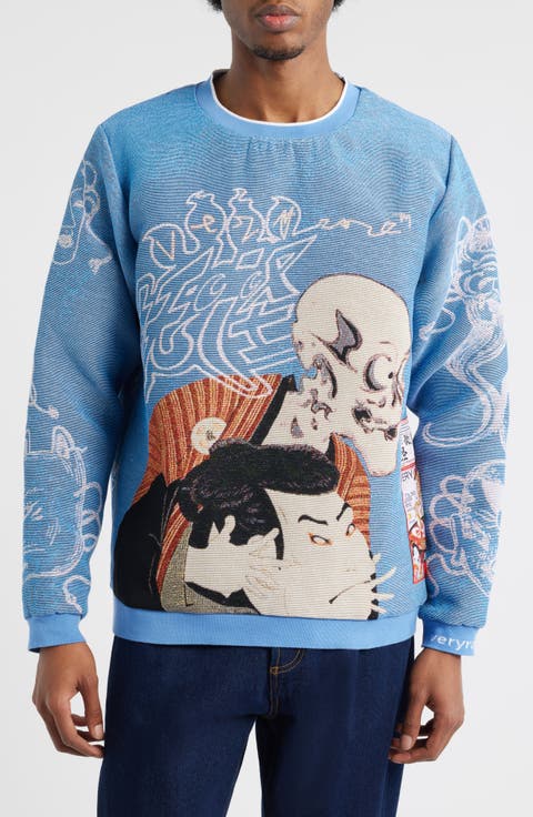 Yokai/Kabuki Jacquard Sweatshirt