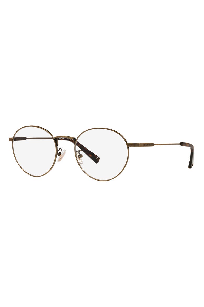 51mm Round optical glasses, Alternate, color, ANTIQUE GOLD