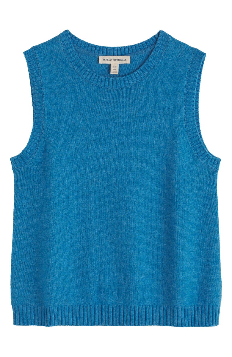 Seasalt Cornwall East View Merino Wool Blend Sweater Vest, Alternate, color, Knit Melange Sail