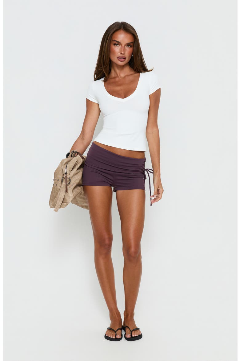 Daily Define Deep V-Neck T-Shirt, Alternate, color, WHITE