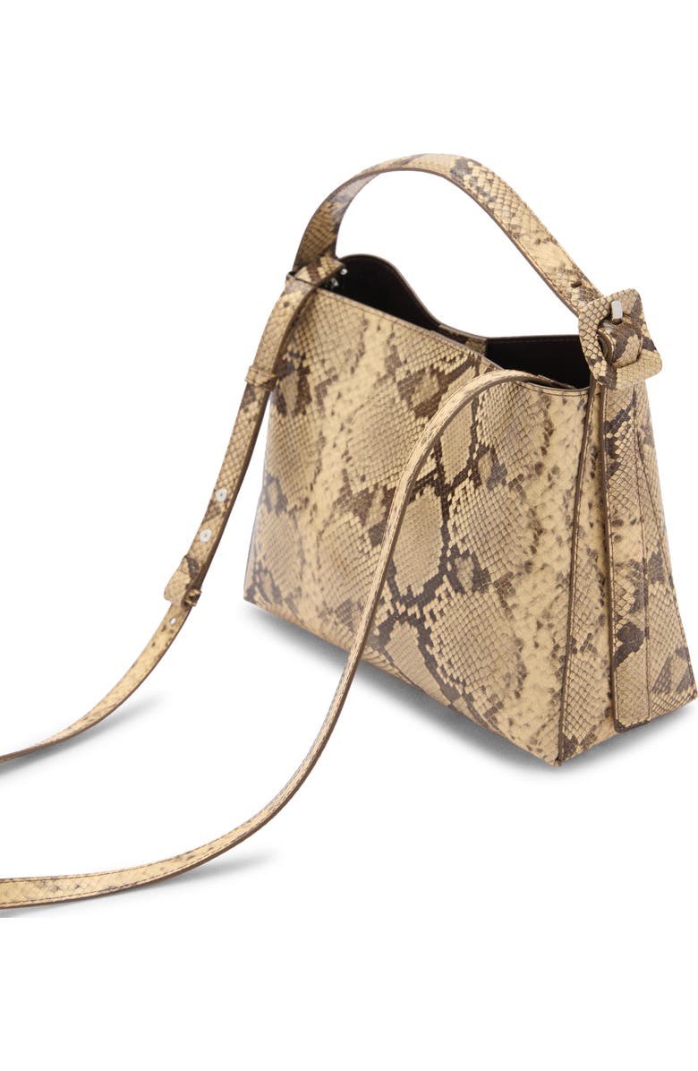 MANGO Snakeskin Print Shoulder Bag, Alternate, color,