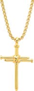 STEELTIME Men's Nail Cross Pendant Necklace