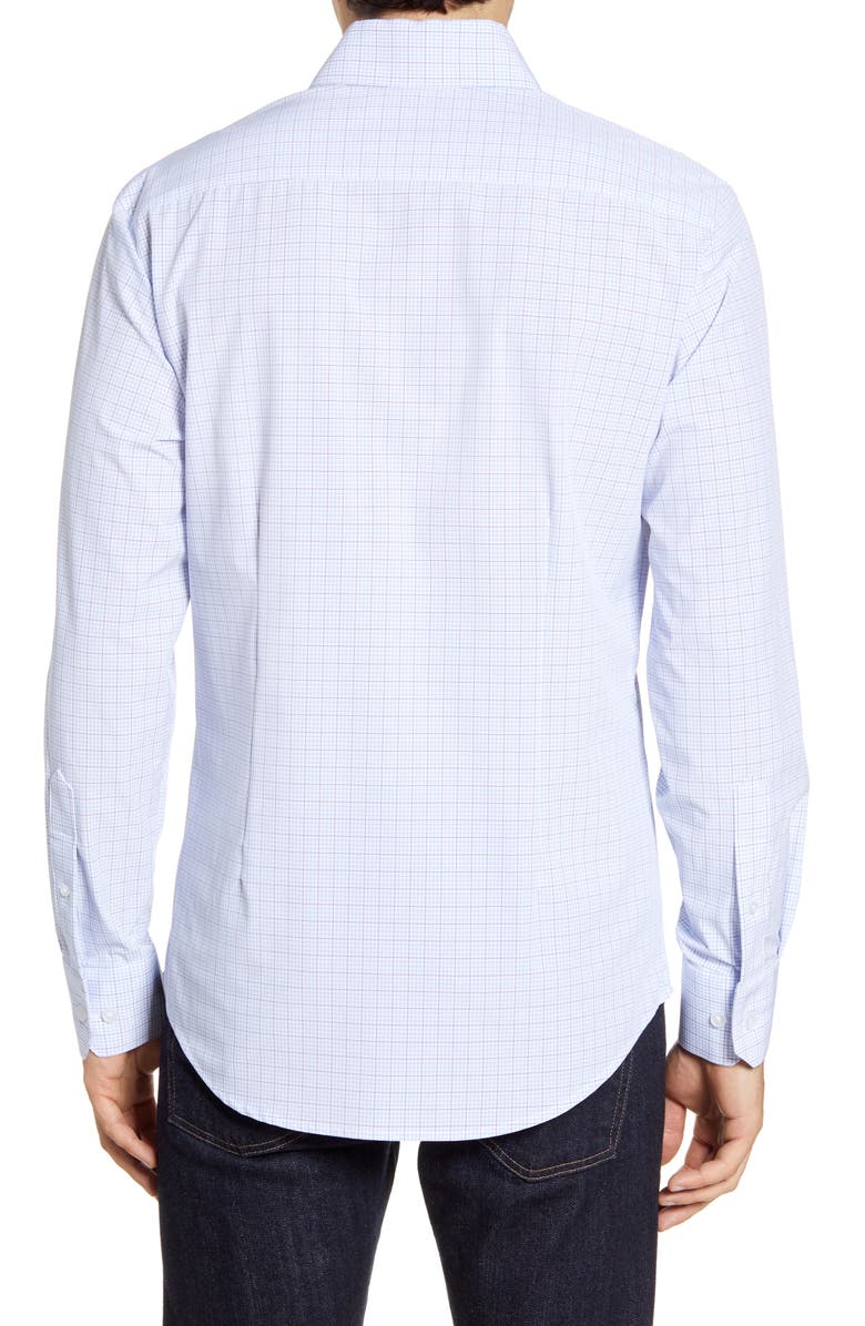 Mizzen+Main Dixon Tattersall Trim Fit Performance Button-Up Shirt, Alternate, color, 