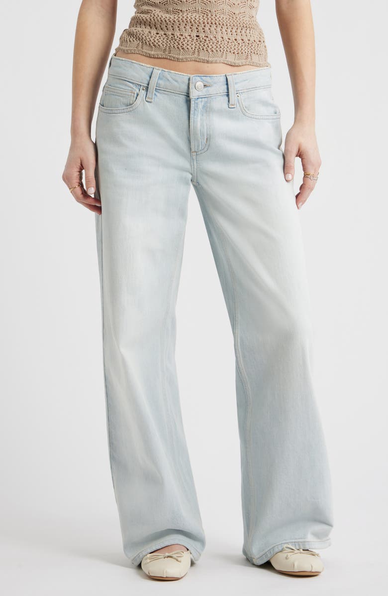 BP. Low Rise Baggy Wide Leg Jeans, Main, color, Sunset Wash