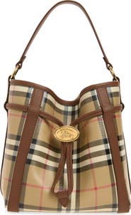 Burberry Mini Check Bucket Bag