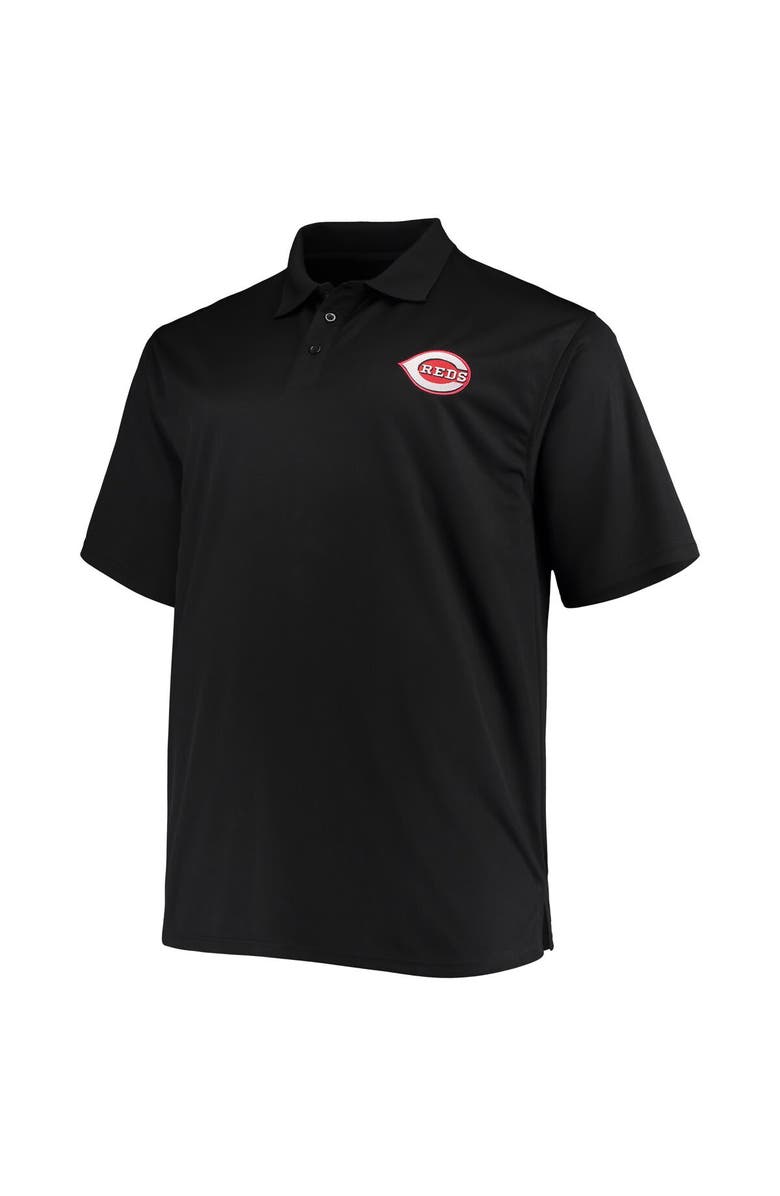 FANATICS Men's Fanatics Branded Black Cincinnati Reds Big & Tall Solid Birdseye Polo, Alternate, color, 