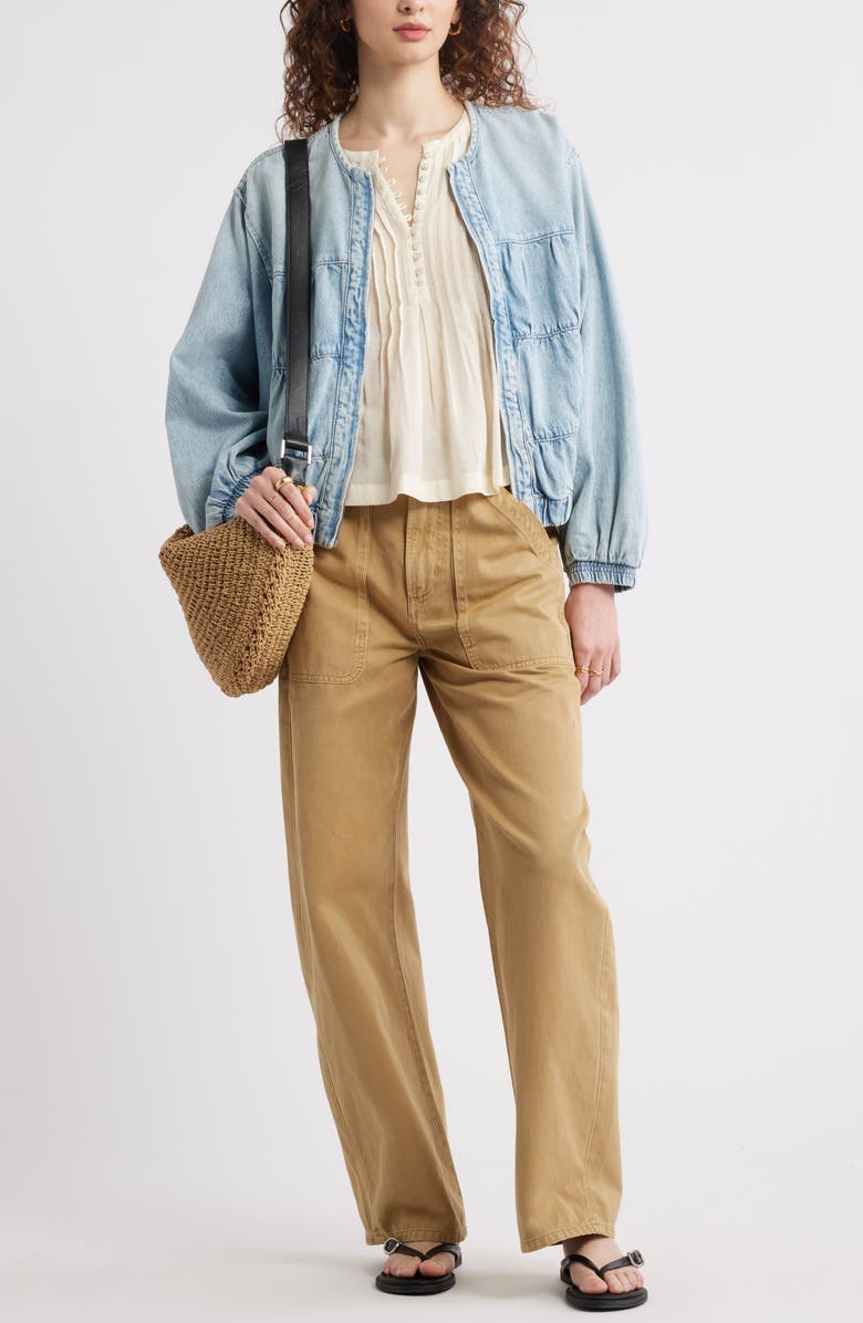 Treasure & Bond Pintuck Cotton Blend Tank, Alternate, color, Ivory Dove