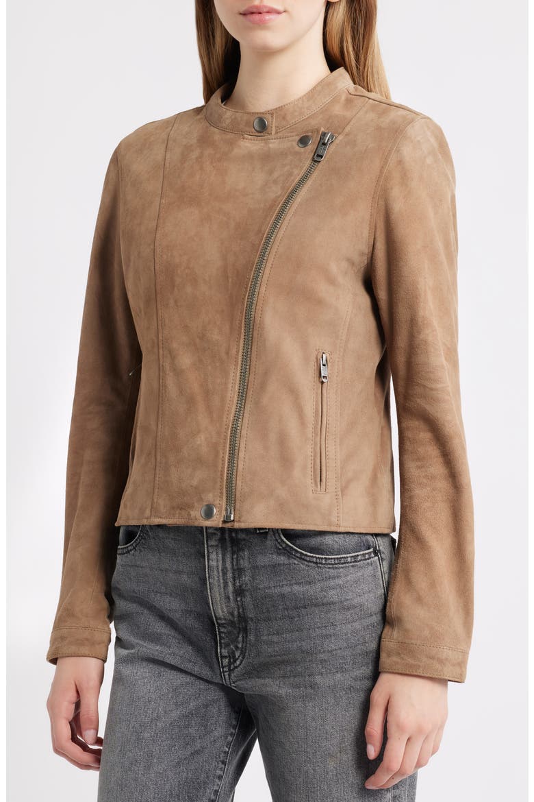 Classic Biker Suede Jacket (Women) | Nordstrom
