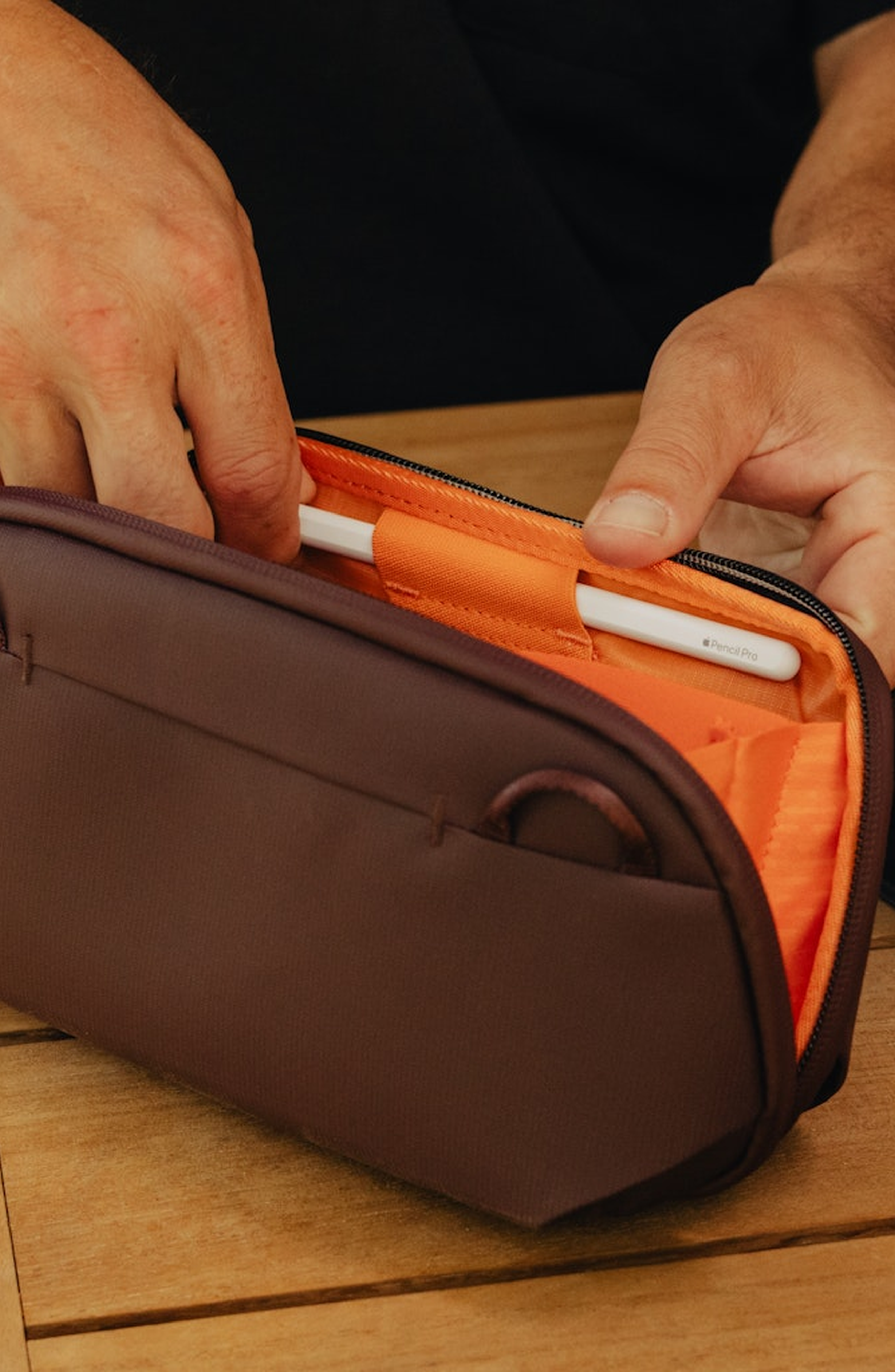 Tech Pouch, Alternate, color, Eclipse - Medium