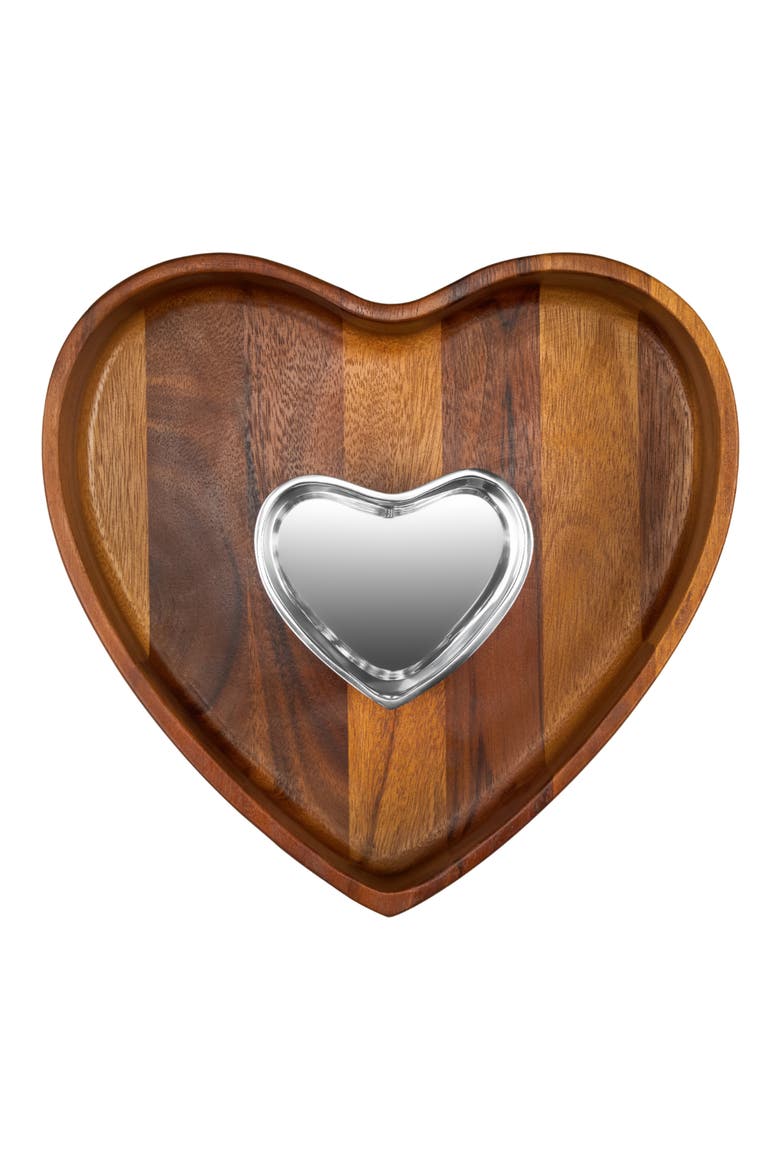 Eat Your Heart Out Chip & Dip Set, Main, color, BROWN
