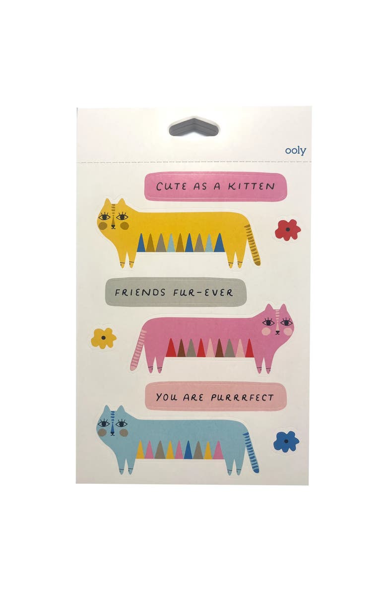 OOLY A Whole Lotta Stickers! Dress Up Cats, Stickiville x Suzy Ultman, Alternate, color, Multicolored
