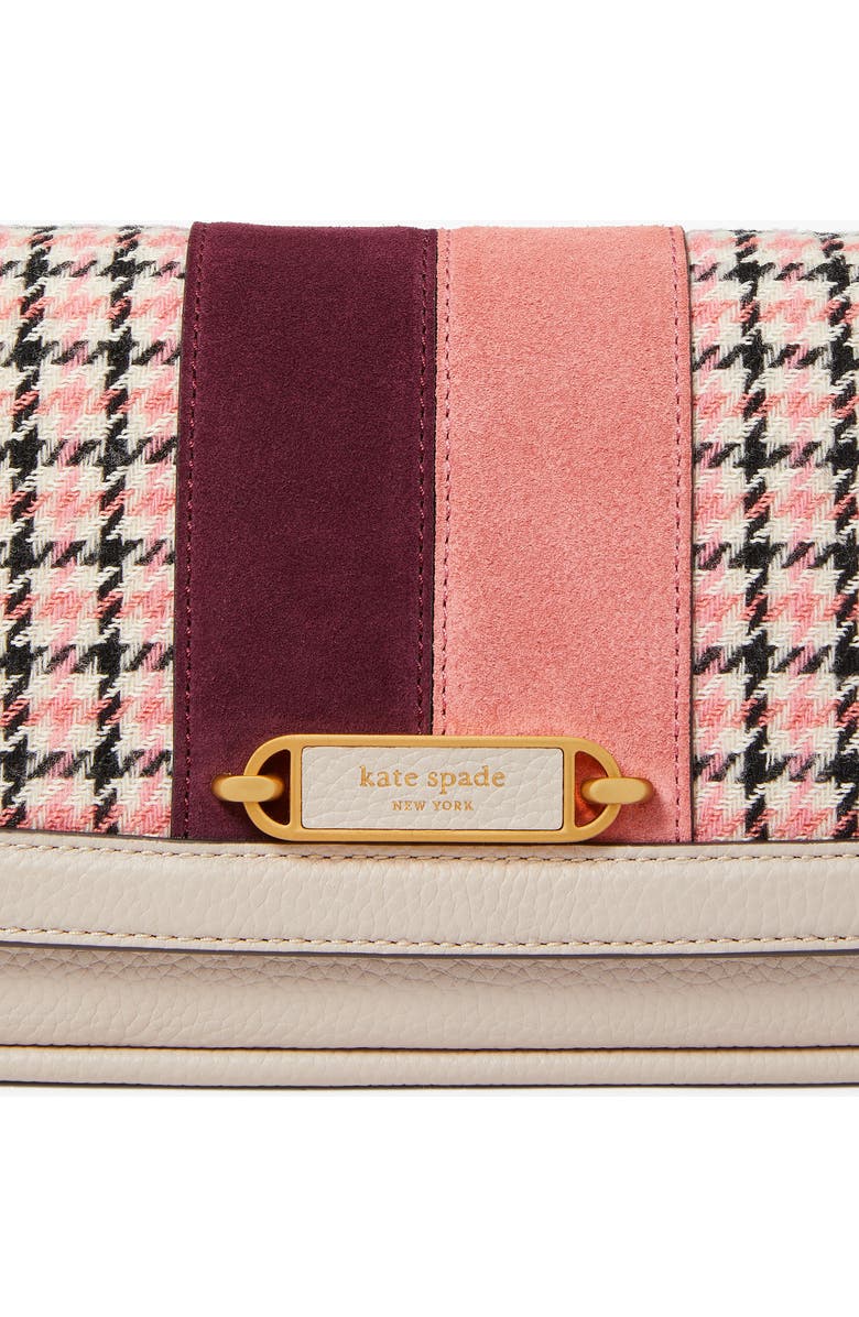 Kate Spade New York gramercy racing stripe leather shoulder bag, Alternate, color,