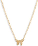 Jennifer Zeuner Mariah Mini Butterfly Pendant Necklace
