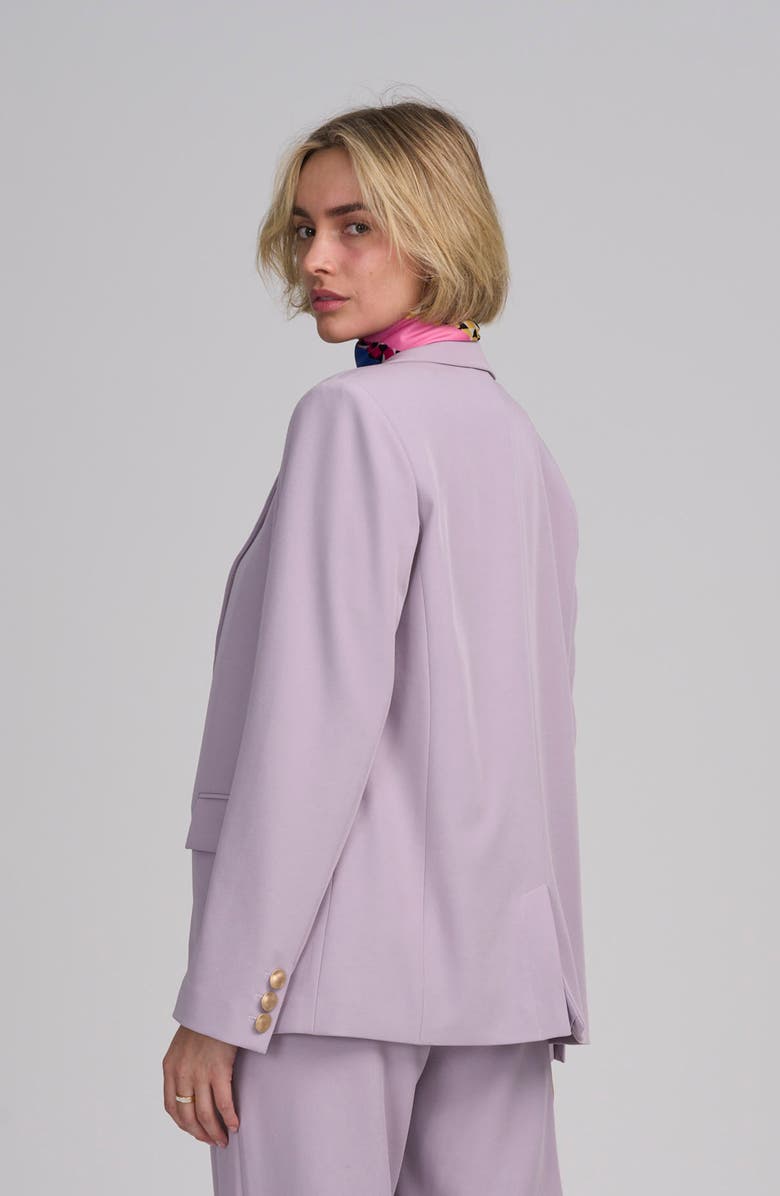 ELLE Collection One Button Jacket, Alternate, color, Lavender