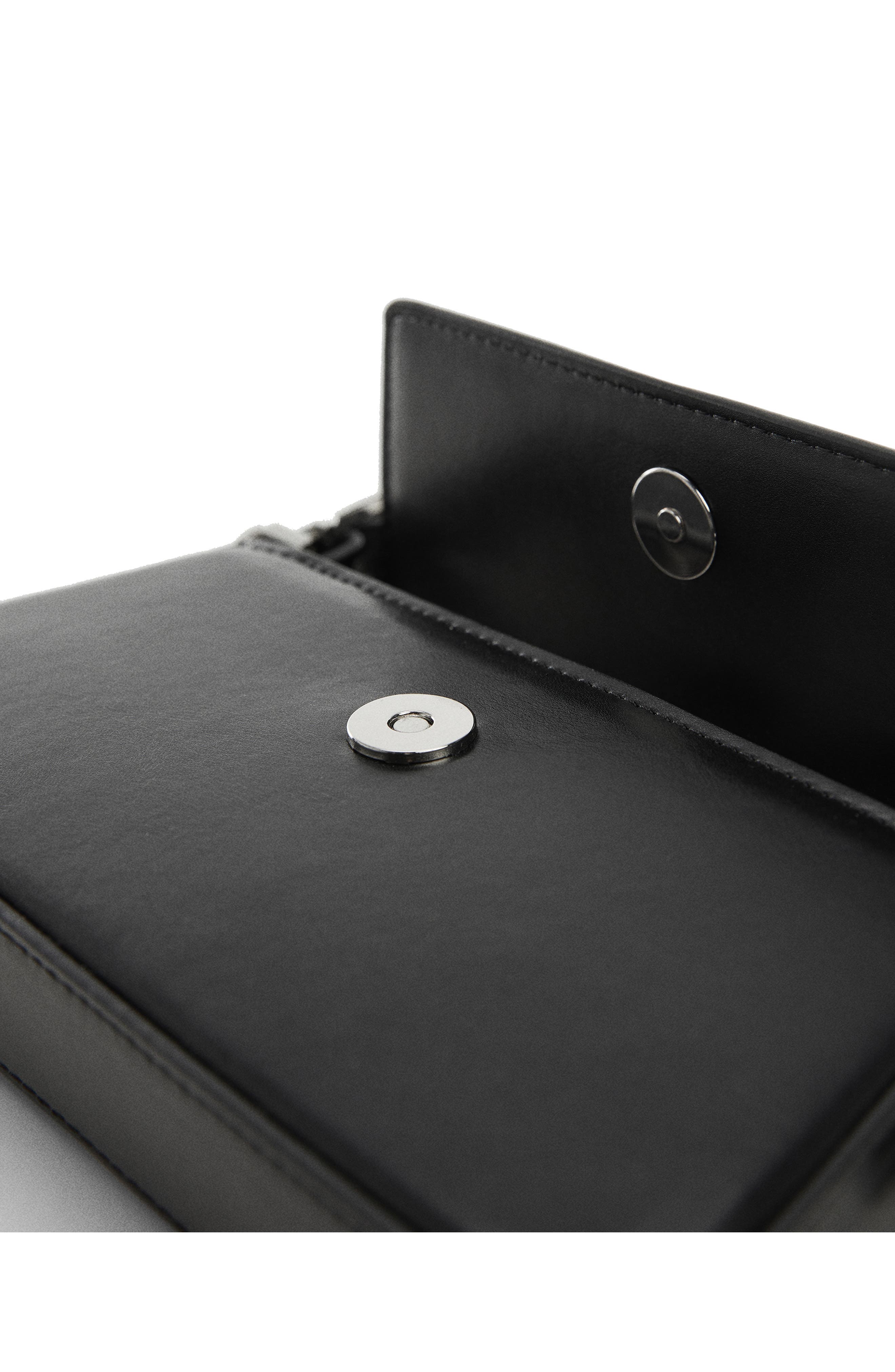 MANGO Faux Leather Top Handle Bag, Alternate, color, 