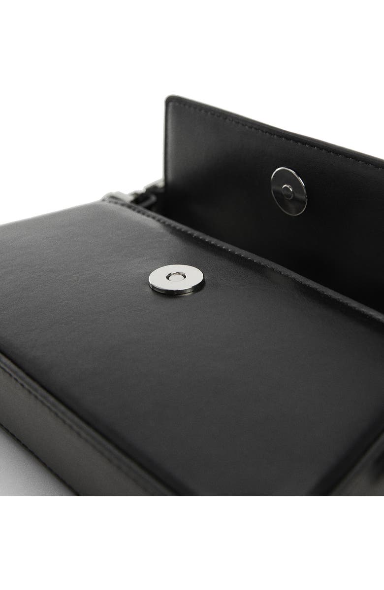 MANGO Faux Leather Top Handle Bag, Alternate, color,