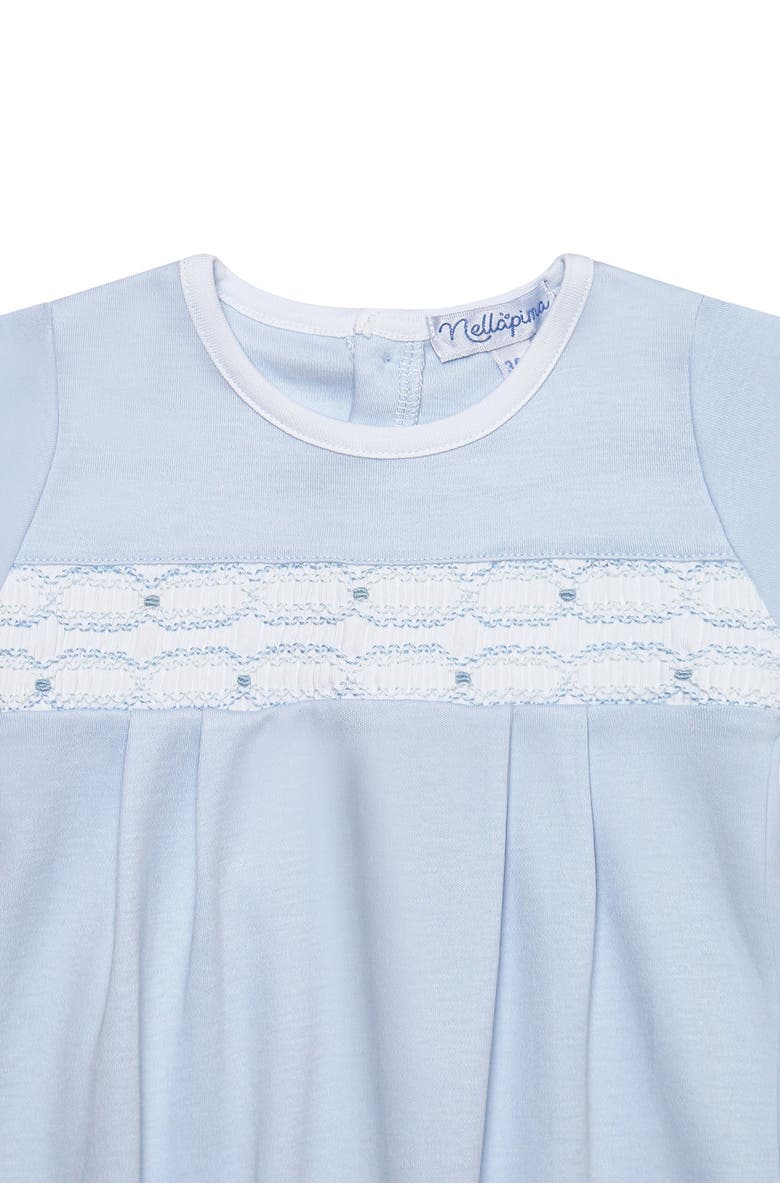 Nellapima Signature Smocked Boys Gown - Baby, Alternate, color, White