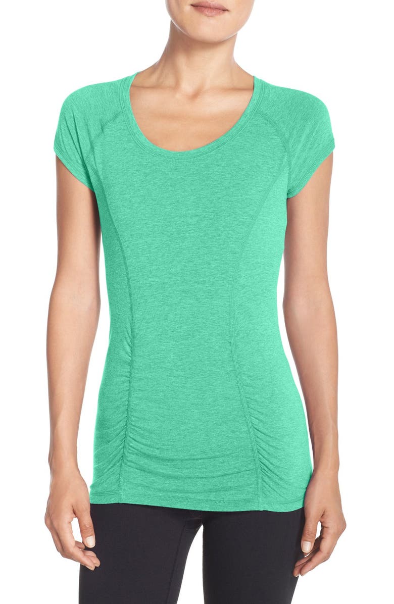 Zella 'Z 6' Ruched Tee, Main, color,