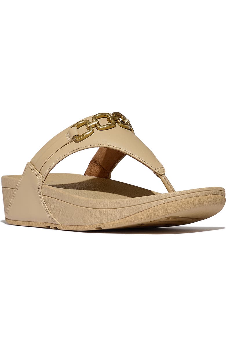 FitFlop Lulu Square Chain Sandal, Main, color, Cappuccino