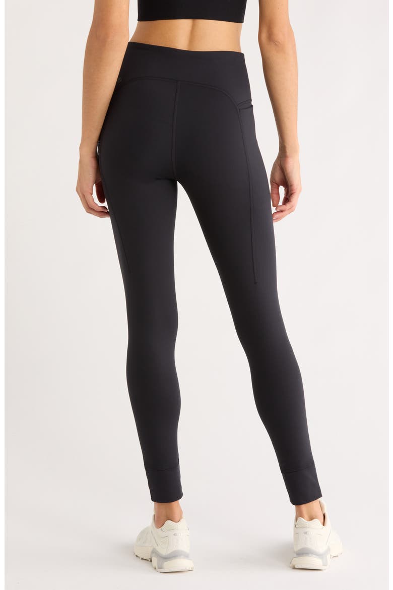 Cozy Tech Pocket Leggings, Alternate, color, BLACK