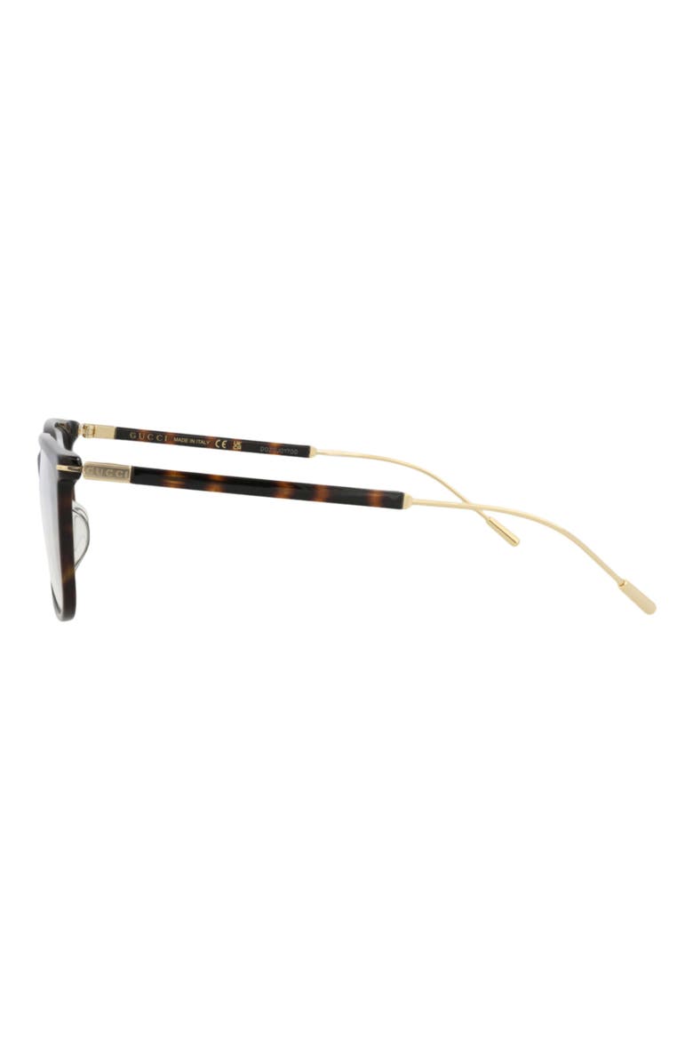 56mm Square Optical Glasses, Alternate, color, HAVANA GOLD TRANSPARENT
