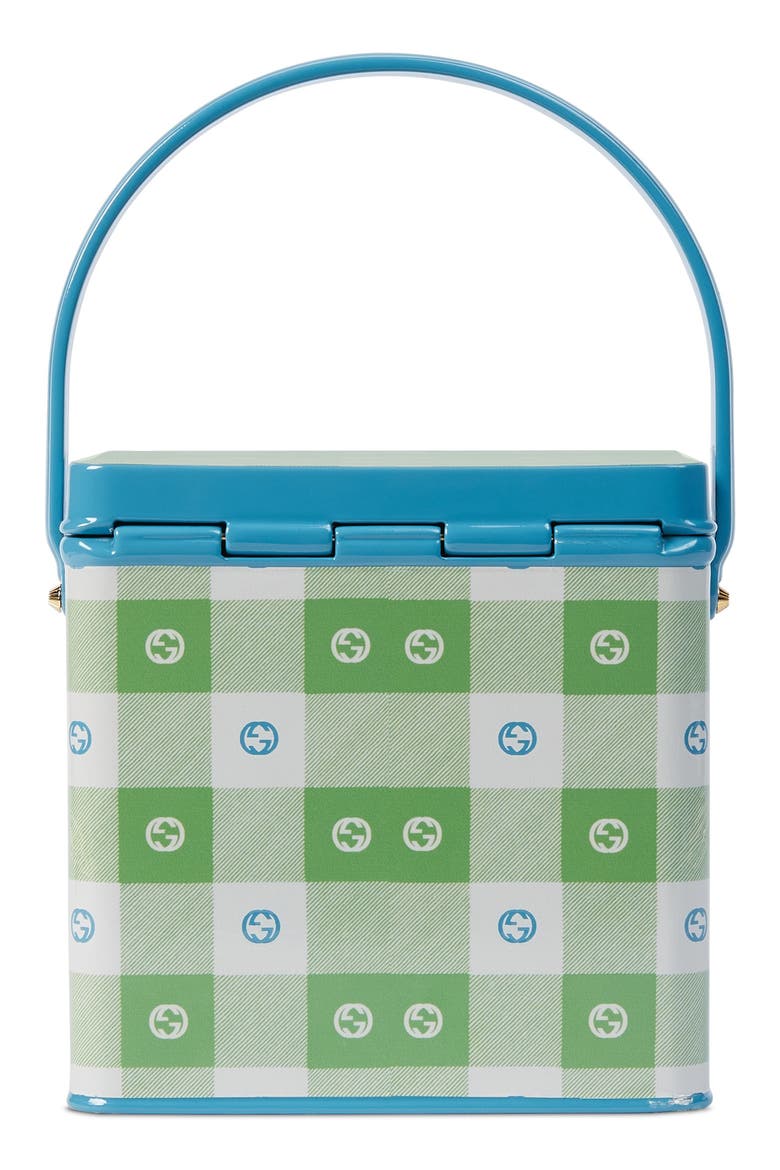 Mad Cookies Top Handle Box Bag, Alternate, color, AVIO GREEN BEIGE MULT
