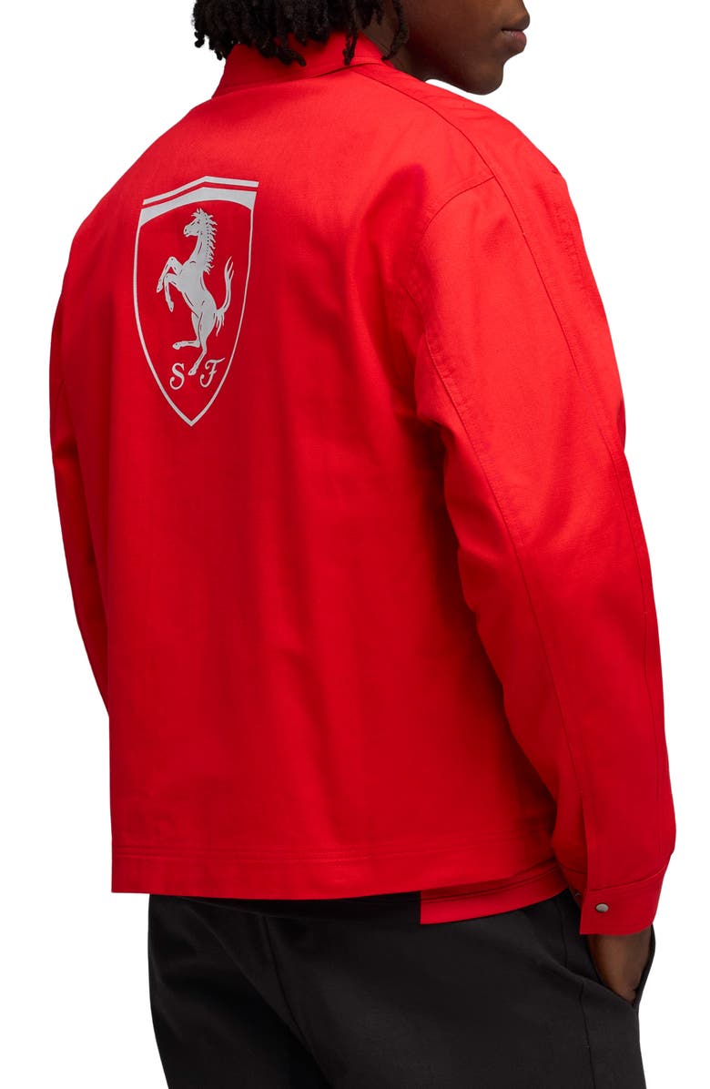 PUMA Ferrari Lifestyle Jacket, Alternate, color, Rosso Corsa