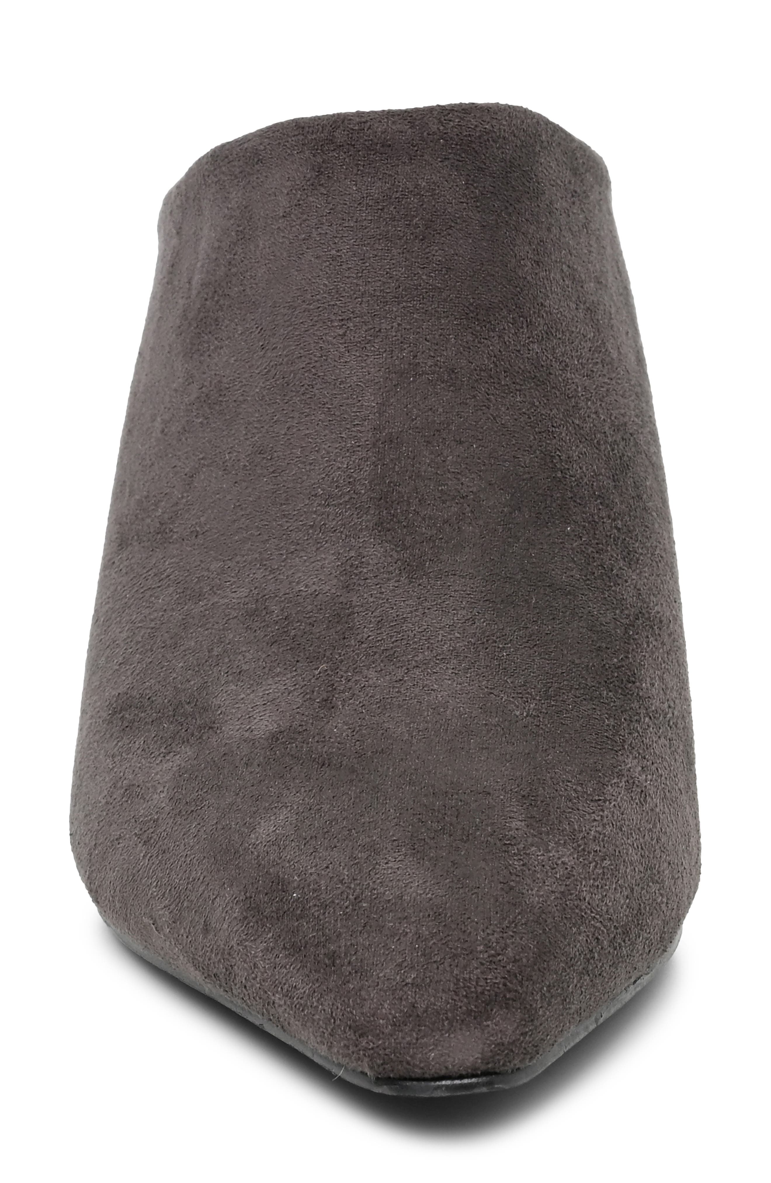 Pointed Toe Mule, Alternate, color, CHARCOAL MICRO