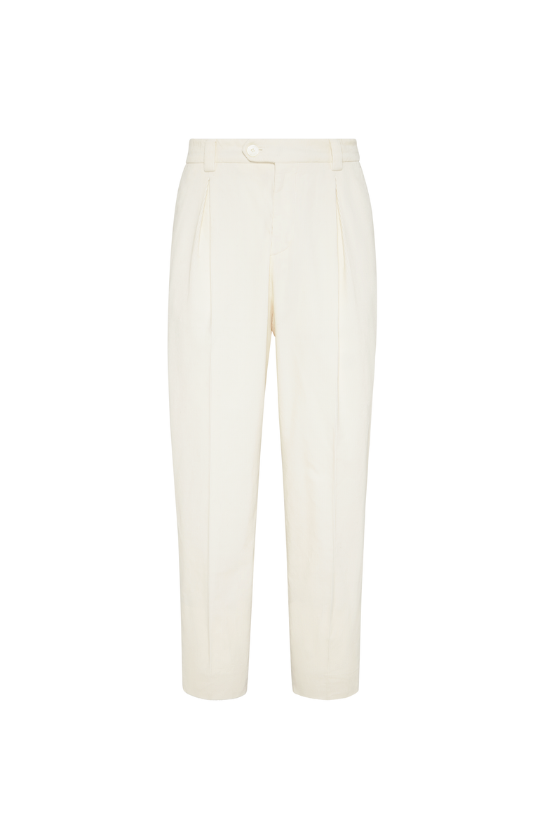 Brunello Cucinelli Trousers with tee holder, Main, color, Off-White